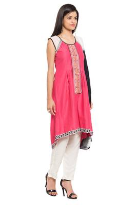 Pink Plain Cotton Salwar 3