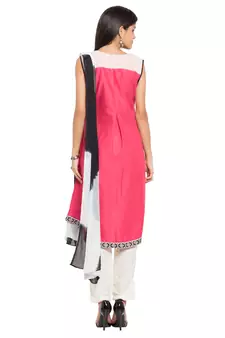 Pink Plain Cotton Salwar