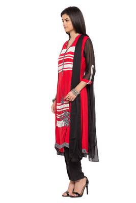 Red Printed Cotton Salwar 2