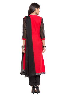 Red Printed Cotton Salwar 4