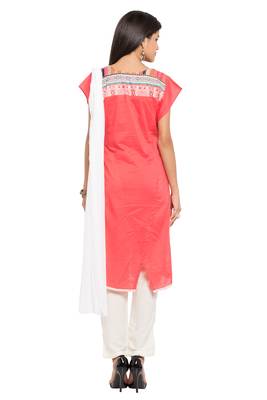 Light Pink Embroidered Cotton Salwar 4