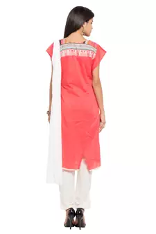Light Pink Embroidered Cotton Salwar