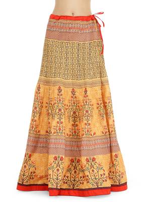 Red embroidered cotton unstitched salwar with dupatta 5