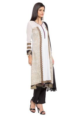 White Printed Cotton Salwar 3