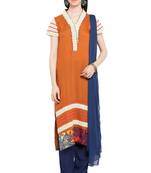 Brown Plain Cotton Salwar