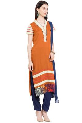 Brown Plain Cotton Salwar 3