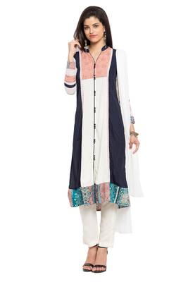 White Plain Cotton Salwar 1