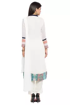 White Plain Cotton Salwar