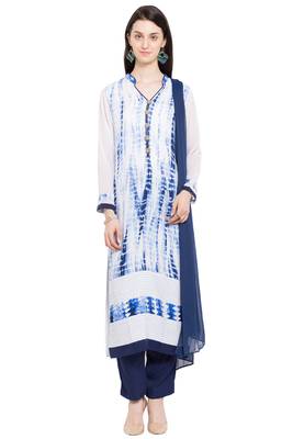 White Printed Cotton Salwar 1