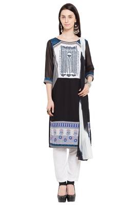 Black Printed Cotton Salwar 1