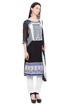 Black Printed Cotton Salwar 3