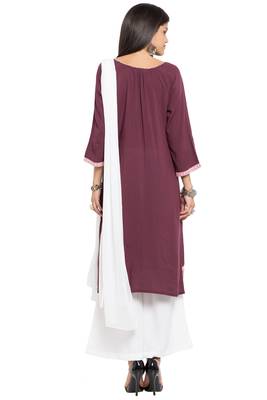 Maroon Printed Cotton Salwar 4