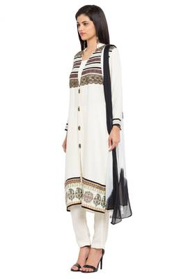 White Printed Cotton Salwar 2
