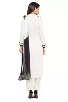 White Printed Cotton Salwar