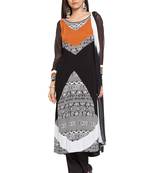 Black Printed Georgette Salwar