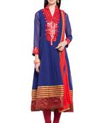 Blue Plain Georgette Salwar