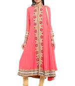 Light Pink Embroidered Georgette Salwar