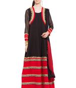 Black Plain Georgette Salwar