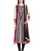 Maroon Plain Georgette Salwar