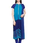 Blue Plain Georgette Salwar
