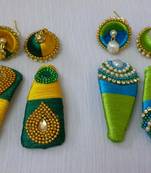 Green earrings