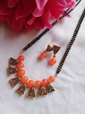 Orange mangalsutra 1