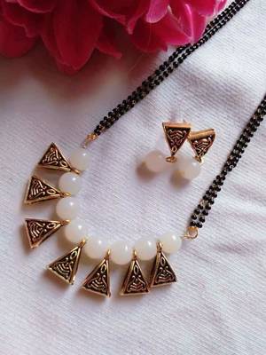 White mangalsutra 1