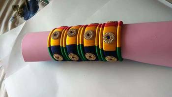 Multicolor bangles-and-bracelets 1