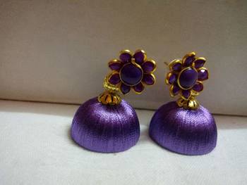 Purple earrings 1