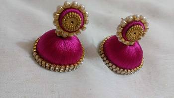 Pink earrings 1