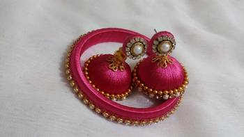 Pink earrings 1