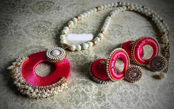 Pink necklaces 1