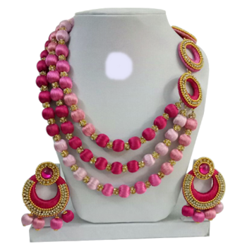 Pink necklaces 1