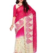 Multicolor Embroidered Saree With Blouse