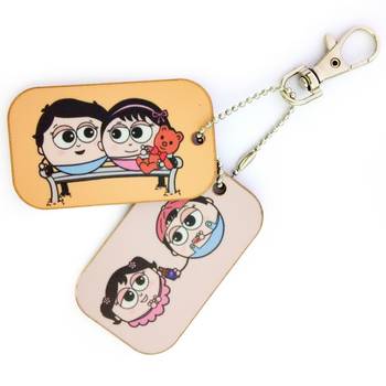 Love Bite Couple Creative Dangler Cum Bagtags Gift 3