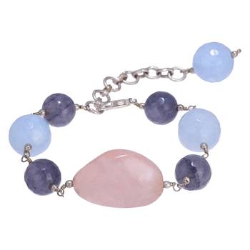 Pink quartz  bracelets 1