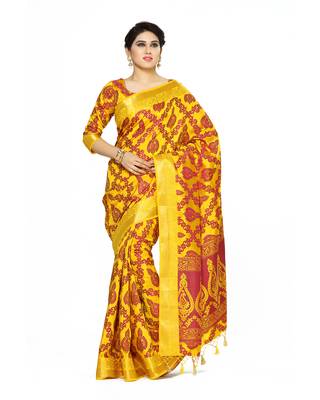 Mimosa Multi Woven Art Silk Saree With Blouse 1
