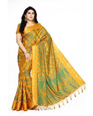 Mimosa Multi Woven Art Silk Saree With Blouse 2
