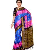 Mimosa Multi Woven Art Silk Saree With Blouse