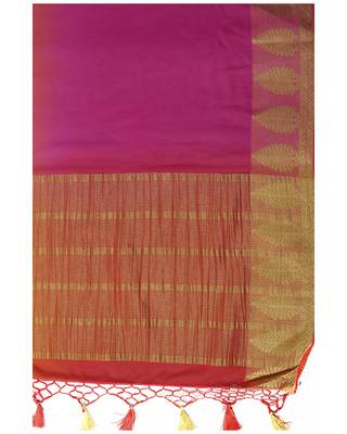 Mimosa Multi Woven Chiffon Saree With Blouse 6