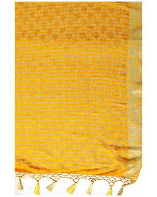 Mimosa gold woven crepe saree with blouse 6