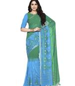 Mimosa Multi Embroidered Crepe Saree With Blouse