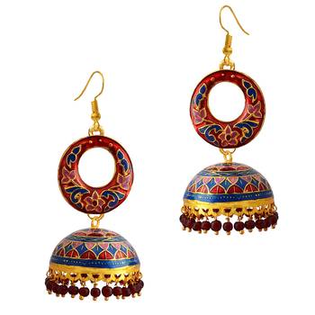 Red Pearl Earrings 2