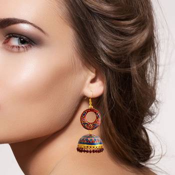 Red Pearl Earrings 3