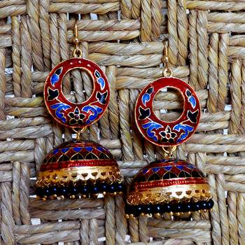 Red Pearl Earrings 1