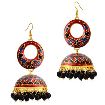 Red Pearl Earrings 2