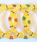 STYLISH GOLDEN MEENA BANGLES