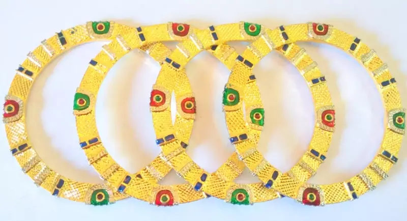 STYLISH GOLDEN MEENA BANGLES