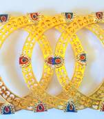 STYLISH GOLDEN MEENA BANGLES