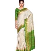 Mimosa Beige Woven Art Silk Saree With Blouse